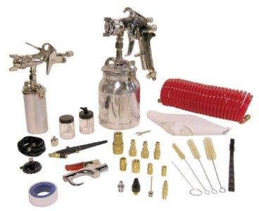  Canada Tools 8195 43 PIECES HEAVY DUTY SPRAY GUN KIT siphon painting 