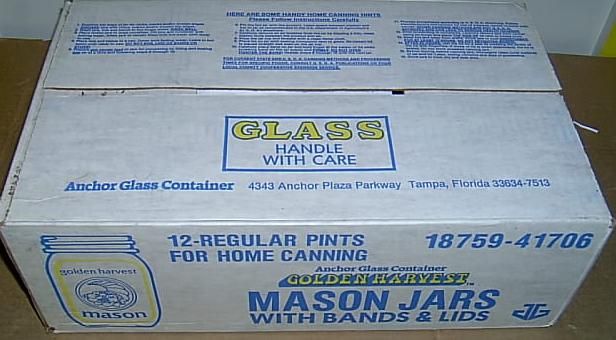 12 X 16oz MASON CANNING JARS JAR PINT W/LIDS BANDS NEW  