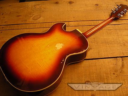 Vintage 1969 Guild CE 100 Archtop Jazz Guitar Cherry Sunburst w HSC 