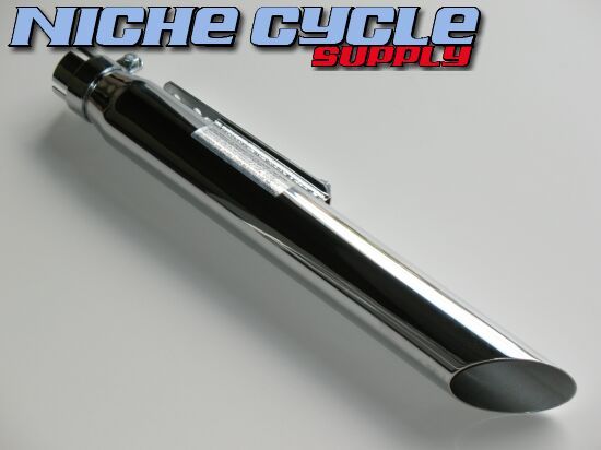 Muffler Slash Cut 19 Chrome Custom Chopper Exhaust  