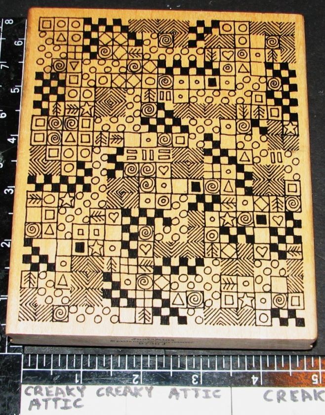 CROSSWORDS PUZZLE RUBBER STAMP JUDIKINS BACKGROUND  