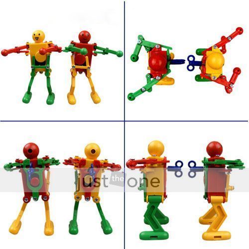 Super Cute Toy Dancing Robot Clockwork Robot Free Ship  