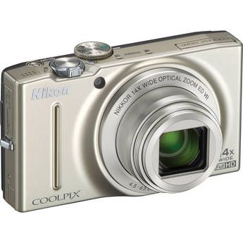 Nikon COOLPIX S8200 Digital Camera Silver Refurbished 610696377272 