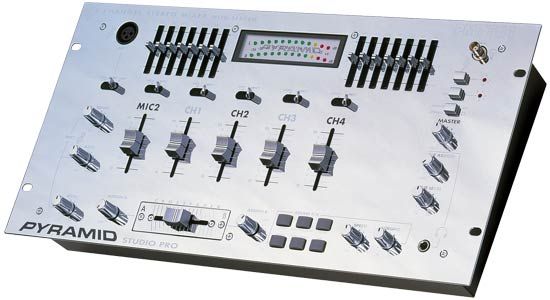 10 THREE CHANNEL DJ TRICK MIXER WITH PUNCH AND ECHO  