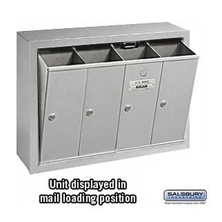 DOOR VERTICAL APARTMENT LOCKING WALL MOUNT MAILBOX  