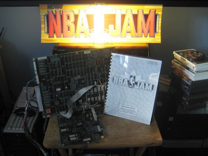 NBA Jam Arcade Jamma Pcb Works 100% Tested With Sound  