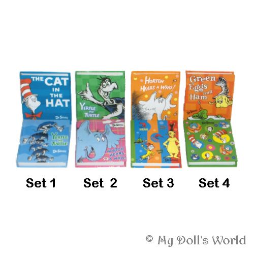 DR SEUSS BOOKS FIT AMERICAN GIRL CAT IN HAT HORTON  