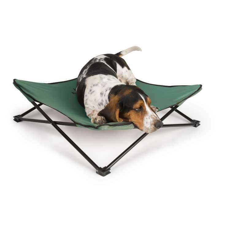 BREEZY BUNK LARGE DOG BED COOL BED HUNTER GREEN 655199016235 