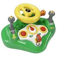 NEW JOHN DEERE BUSY DRIVER MUSICAL STEERING WHEEL TOY  