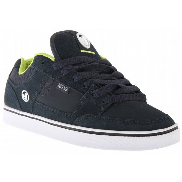 DVS Getz5 Skate Shoes Navy/Lime Suede Mens  