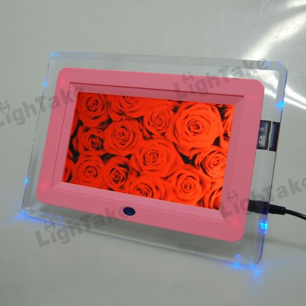 NEW 7 TFT LCD Digital Photo Frame  MP4 Player Pink  