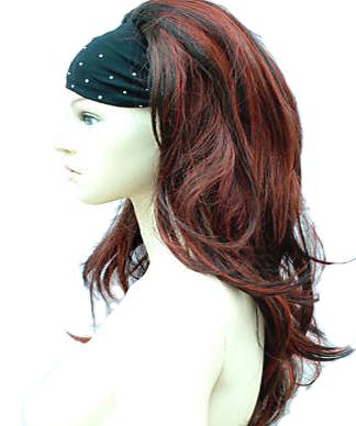 Wig Fall Wine Red Clip In Hair Extension Vogue Wig  