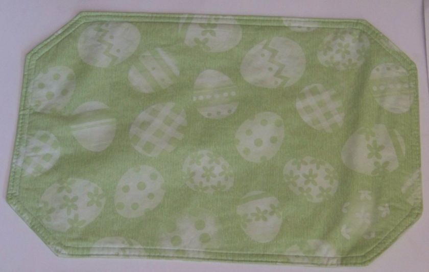 EASTER Eggs Vinyl Placemats Pink Blue Yellow Lavender  