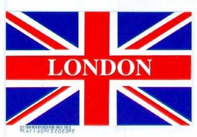 London Union Jack Flag British Decal Car Sticker  