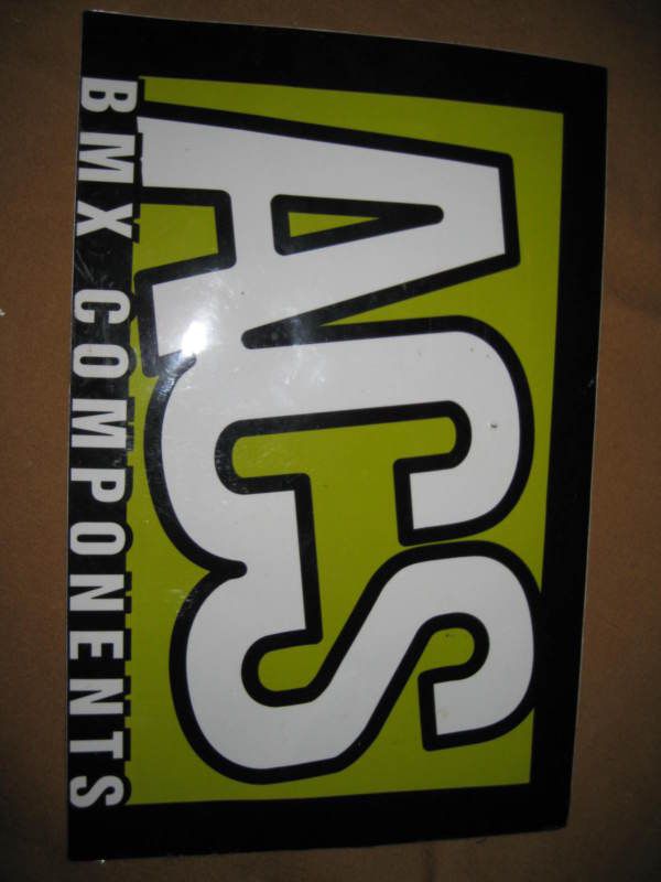 ACS BMX BIKE SK8 SHOP RACE FREESTYLE RAMP sticker 6X8+   