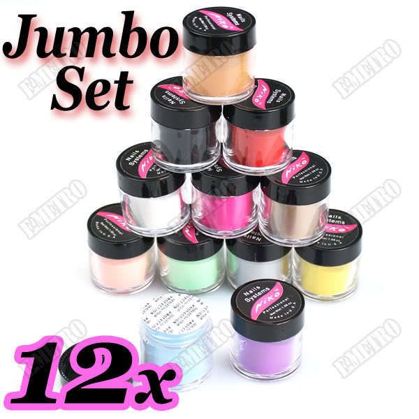   Acrylic Powder Dust Jumbo Set for Professional Nail Design  