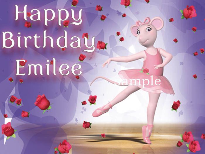 Angelina BALLERINA Edible CAKE Image Icing Topper Sheet  