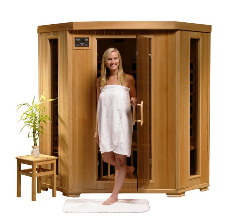 INFRARED SAUNA 3 PERSON CARBON HEATER SAUNA SANTA FE INFRA RED SUANA 