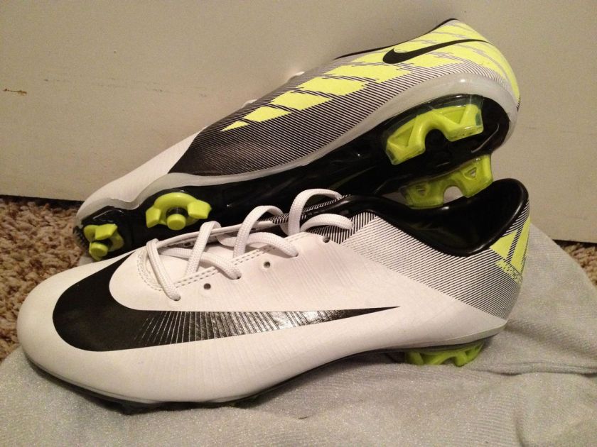   Mercurial Vapor Superfly III FG Soccer Cleats Boots White All Sizes