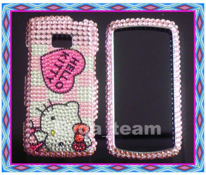 Hello kitty Bling Hard Case Cover For LG Ally VS740 H  