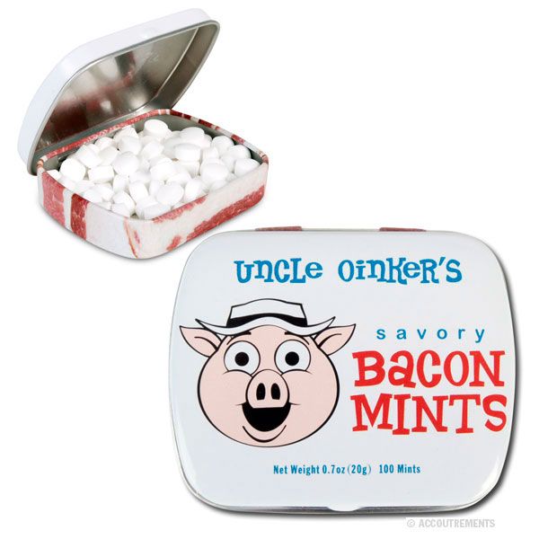 BACON MINTS, PORK, PIG, CANDY, FUN STUFF  