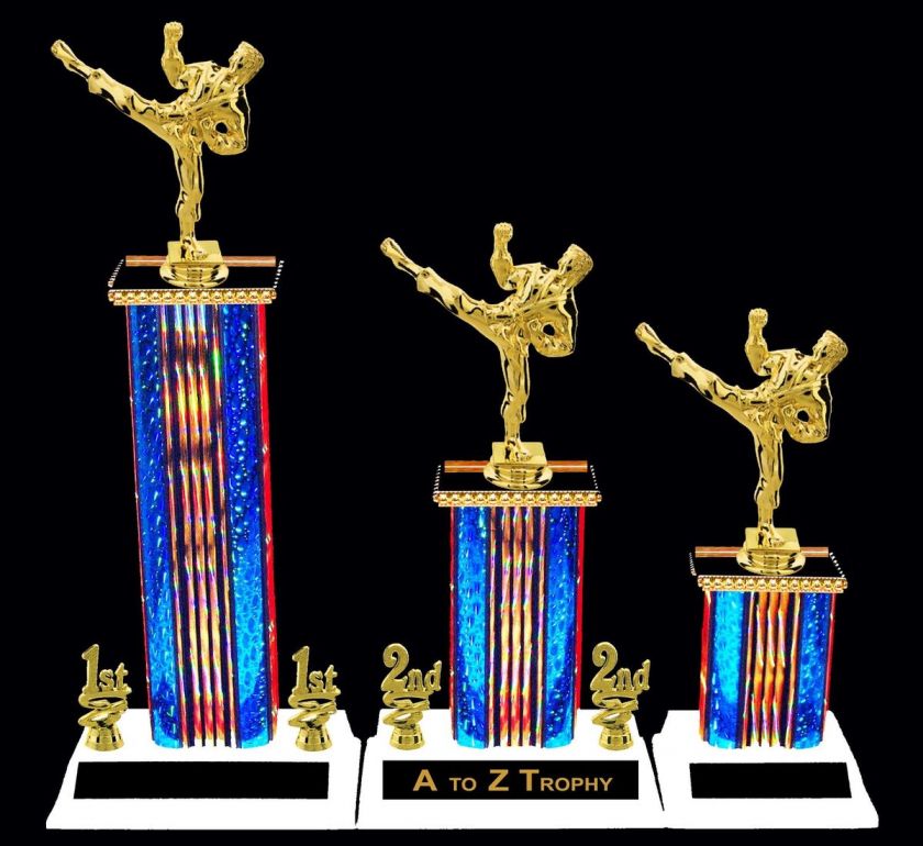 MARTIAL ARTS TOURNAMENT TROPHIES 1st 2nd 3rd SELF DEFENSE KARATE 