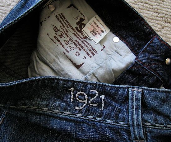 158 1921 Western Glove Works LS172 Skinny JEANS * 26 x 32 ~ NEW 