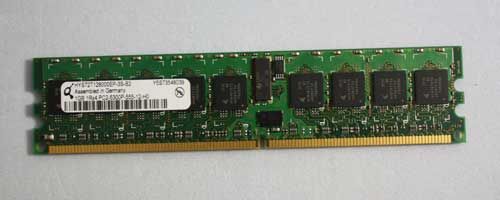 667MHz ECC Registered CL5 240 Pin DIMM Single Rank Memory Module