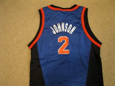 NBA LARRY JOHNSON NY KNICKS CHAMPION JERSEY YOUTH 10 12  