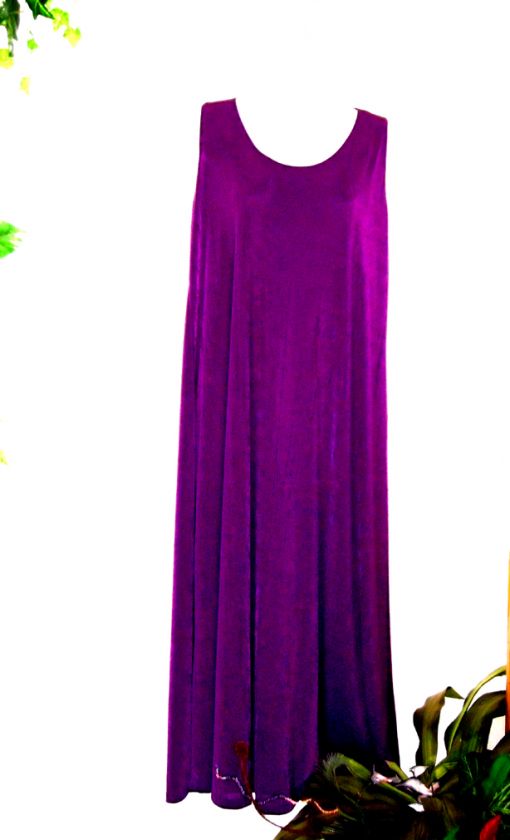 PINK/PURPLE/ROYAL/BLK JOSTAR SLINK LONG TANK DRESS S XL  