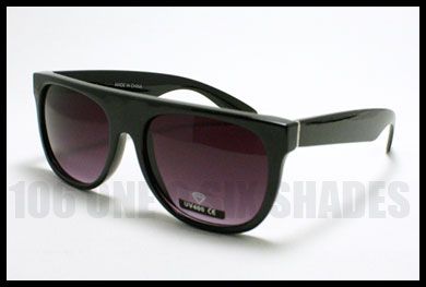 UNIQUE Retro 80s Old School Flat Top Shades Men and Women Sunglasses 