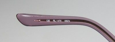 POLO RALPH LAUREN 1470 53 19 130 PURPLE/LILAC EYEGLASS/GLASSES/FRAMES 