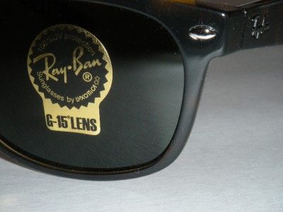 RAY BAN NEW WAYFARER TORTOISE FRAME WITH G 15 LENSES RB2132 902L 55MM 