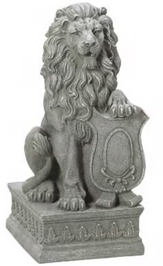 Garden Chic New Guardian Lion Lawn Ornament Yard Statue  