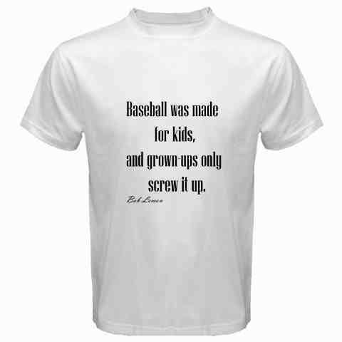 New Funny Baseball Quotes Jokes white mens t shirt  