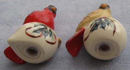 Lenox Winter Greetings Cardinal Ornaments Shakers NIB  