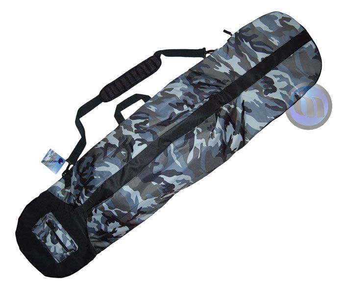 NEW Snowboard Bag 168cm Fit Bindings & Boots Grey Camo  