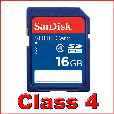 16GB San Disk Class 4 16 G GB SD HC Secure Digital Memory Card  