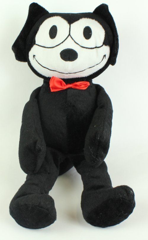 Toy Factory Felix the Cat Plush Black & White Kitty  