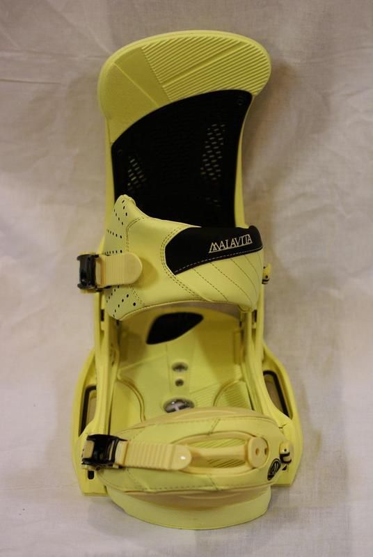   MALAVITA EST RESTRICTED SNOWBOARD BINDINGS 2012 LARGE SULFUR YELLOW