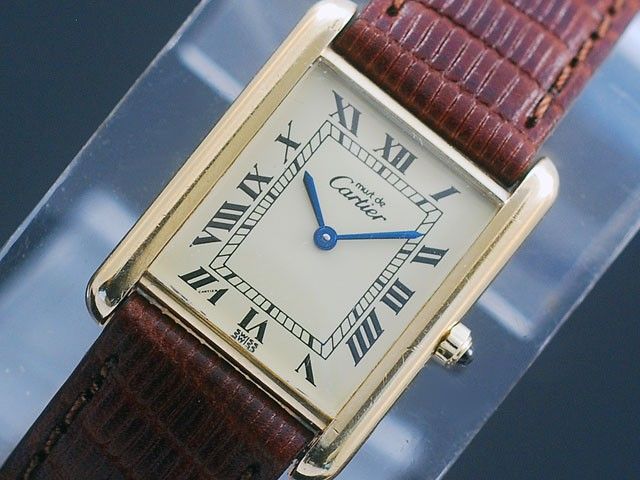 Cartier Tank 18K Gold Vermeil Midsize Watch  