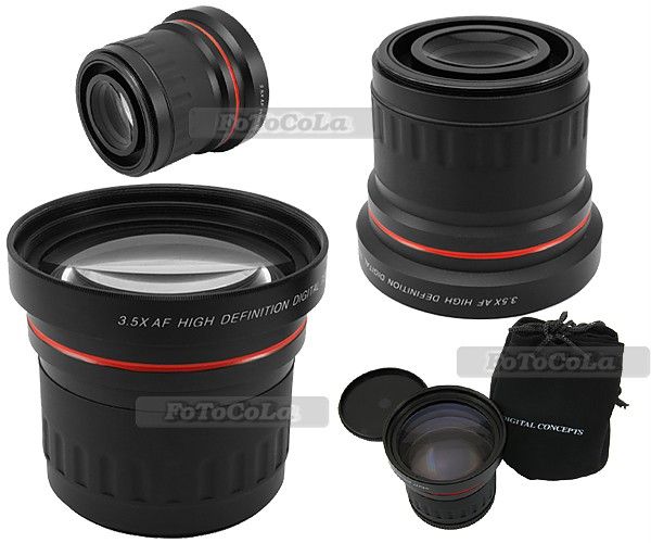 58mm 58mm 3.5X Telephoto Lens for Digital Camera 58 mm  