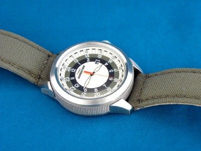 VINTAGE LOOK TIMEX ROULETTE WHEEL STYLE 24 HOUR WATCH  