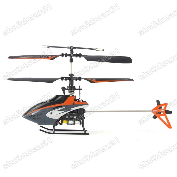 Mini 4CH IR RC metal GYRO Remote Control toy Helicopter  
