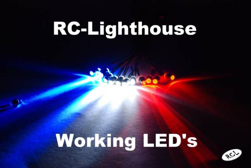 RC LED Lights for your Traxxas Losi, HPI CEN 4W4R4B 5mm  