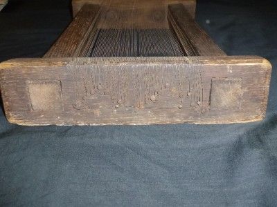 Antique Vintage Wooden & Wire LAP WEAVING LOOM  